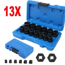 13X Damaged Nut Bolt Remover Stud Extractor Socket Set Impact Twist Removal Tool