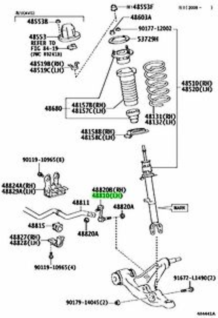 TOYOTA LEXUS RC35 300H 200T LINK FRONT STABILIZER LH Genuine JDM