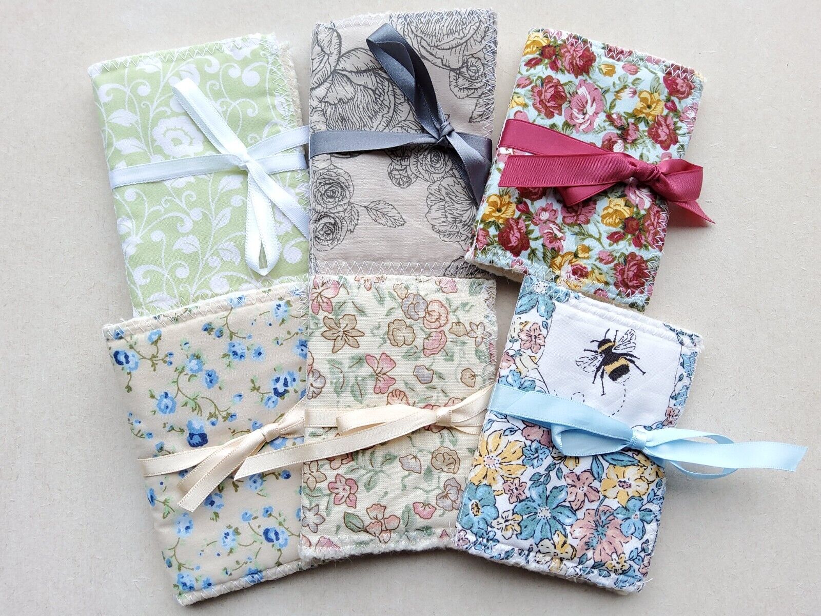 Handmade Needle Book, 6 Different Designs, Floral Cotton Fabric, Gift