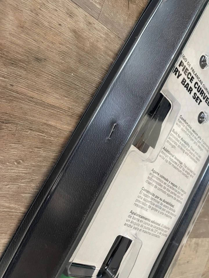 Запечатанный/новый Matco 4 шт. зеленый изогнутый наконечник Prybar набор в лоток для хранения (8,12,17,25») - Изображение 3 из 4