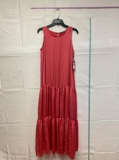 MSRP $119 Vince Camuto Tiered Maxi Rumple Dress Size Small