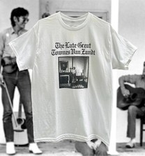 Townes Van Zandt the Late Great T-shirt White Color Short Sleeve Shirt