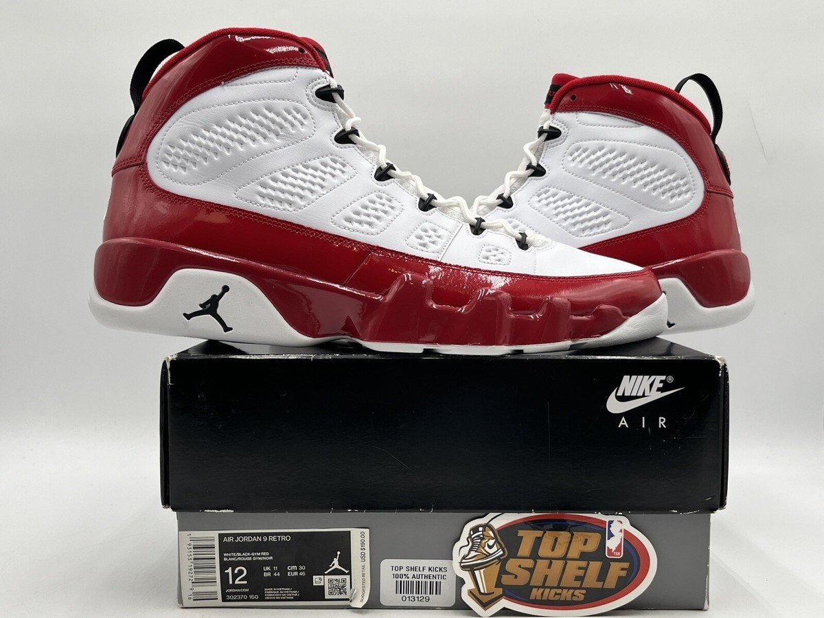 AIR JORDAN 9 エアージョーダン　ジムレッド 26cm New Air Jordan 9 Gym Red 2019 Size 12 Rare Retro Authentic White