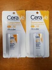 2 Pk: CeraVe Mineral Sunscreen Stick SPF 50 Exp 2/26 8177-W1D