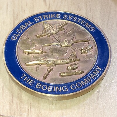 Vintage The Boeing Company Excellence Award Coin ￼Global Strike Systems ￼bomb
