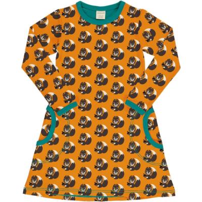 Maxomorra Eichhörnchenkleid Bio-Baumwolle 18-24 Monate, 2-3, 3-4, 5-6 Jahre