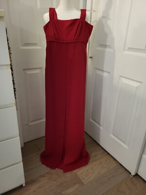david's bridal red bridesmaid dresses Red Bridesmaid David's Bridal Candy Apple Red Long Fitted Red Bridesmaid Dresses