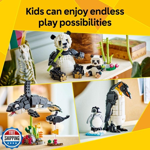 LEGO Creator 3 in 1 Wild Animals Panda Family - Building Toy with 3 Building - Picture 3 of 5