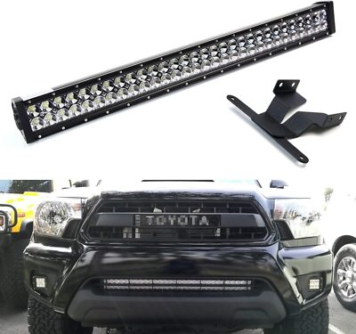 #ad #ad 180W 30quot; LED Light Bar w Lower Bumper Bracket Wirings For 05 15 Toyota Tacoma $180.49