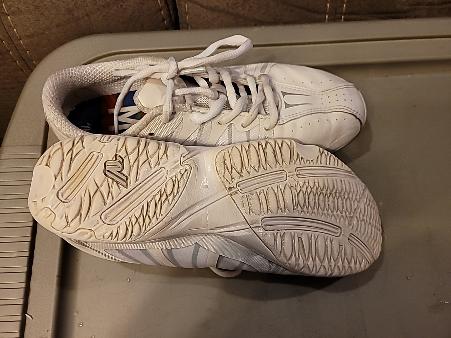 Varsity Miza White Silver Womens Cheerleading Cheer T… Gem