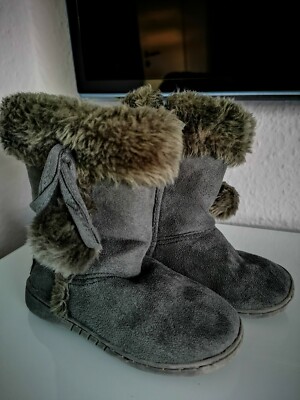 Kinder Stiefel Schuhe Mädchen Gr. 25 Reißverschluß Gefüttert 