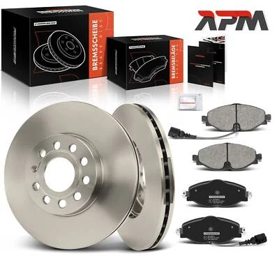 Jeu De Disques De Frein + Plaquettes Avant Ø288mm Pour Audi A3 8V Golf 7 Leon - Photo 1/4