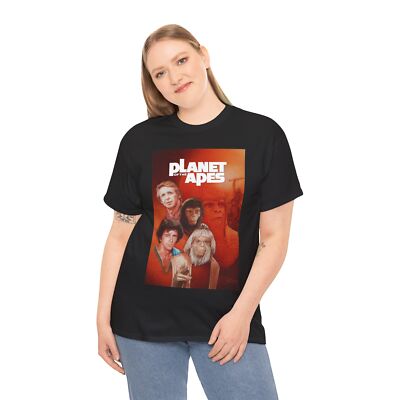 Planet of the Apes TV Series (1974) T-Shirt Sci-Fi Fantasy Future Spaceship