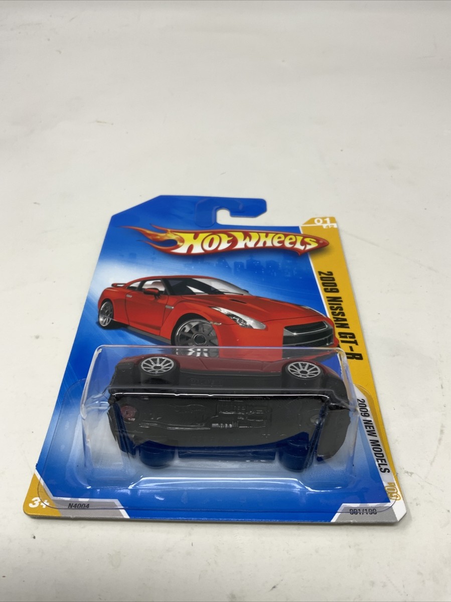 2009 Hot Wheels #1 New Models 1/42 2009 NISSAN GT-R Red