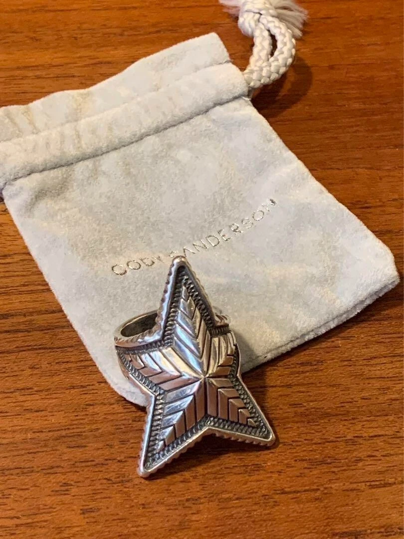 CODY SANDERSON Depp Star Ring US 9.5-10 Size USED From JAPAN