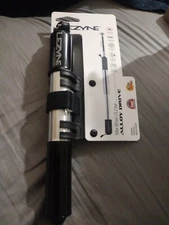 Lezyne ABS Alloy Drive Aluminum Frame Pump Small Black Polished Silver New 