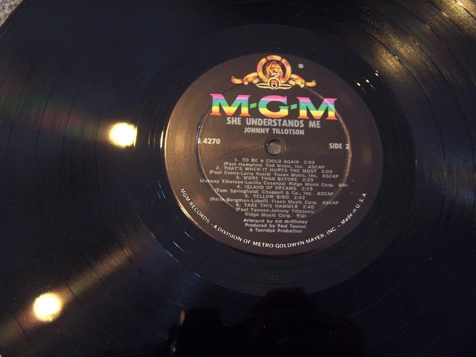 Johnny Tillotson "She Understands Me" MGM MONO LP E-4270 W/SHRINK & HYPE - Image 4 of 4