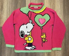 Vintage Sweater Snoopy And Friends Peanuts Woodstock Kids Size Small 4 USA