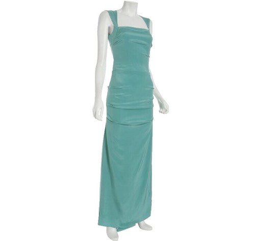 NICOLE MILLER TECHNO METAL V BAR GOWN DRESS SZ 0 $730 | eBay