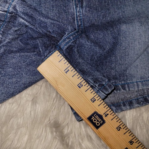 NEW Mudd Jeans Shorts Blue Denim Dark Sandblast Girls Size 16 Regular - Picture 9 of 9