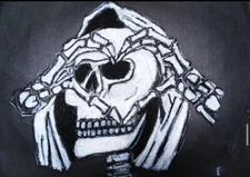 Angel 😇 Of Death 💀- Grim-Reaper Love ❤️ 😘 🥰 -pastel Art 🎨