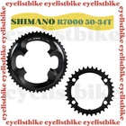 NIB Shimano 105 R7000 BCD 110mm Chainrings kit 50T & 34T Black