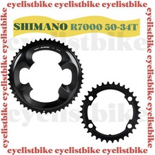 Nuevo en caja Shimano 105 R7000 BCD 110mm Juego de platos 50T y 34T negro