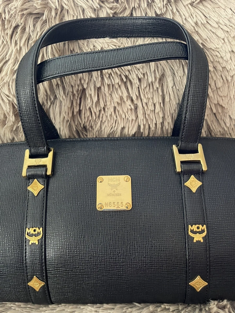 AUTHENTIC MCM Papillon Black Shoulder Bag