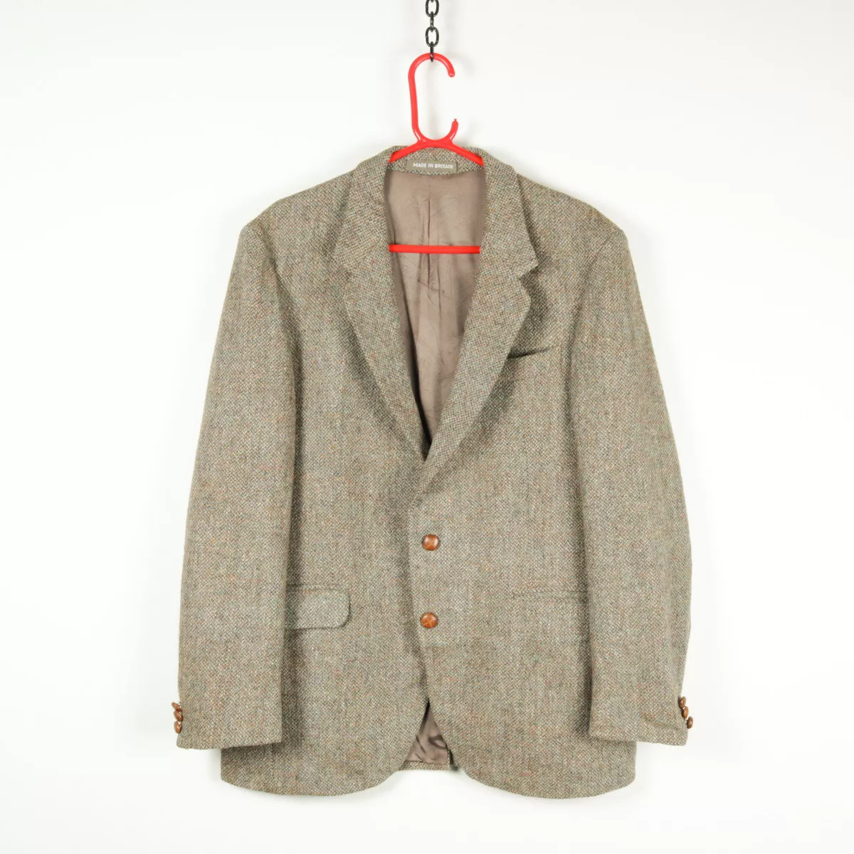 80s Vintage HARRIS TWEED Jacket Medium 40