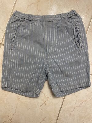 Bonpoint Blue With White Stripes Shorts Size 8