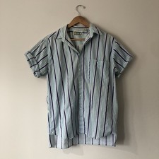 Vintage LEVI S International Collection Short Sleeve Striped Button Down Shirt M