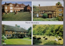 Vintage Postcard Unused Four views of West Horsley Surrey England