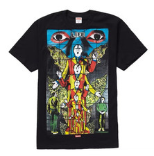 Supreme x Gilbert & George LIFE Tee Color black Size M made in USA