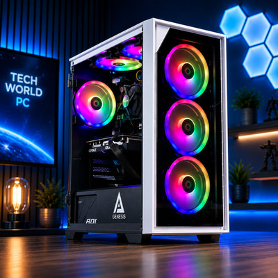 Ryzen 7 32GB RAM 2TB SSD Gaming Computer Desktop PC Nvidia RTX 5060