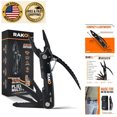 Pro Tools 12-in-1 Stainless Steel Multitool   Unique Gifts for Dads & Men