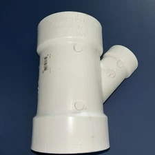 4 in. x 4 in. x 2 in. DWV PVC Wye Reducing Fitting 