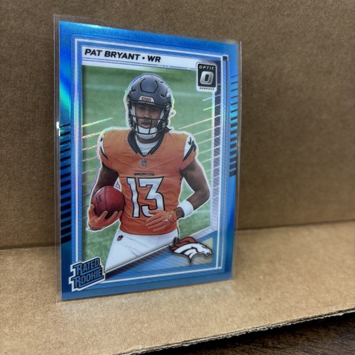 2025 Panini Donruss Optic Rated Rookie Pat Bryant Neon Blue /399 Broncos #215