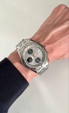 BREITLING Watch Chronomat Men's Stainless Steel Silver/Black Dial Automatic 11