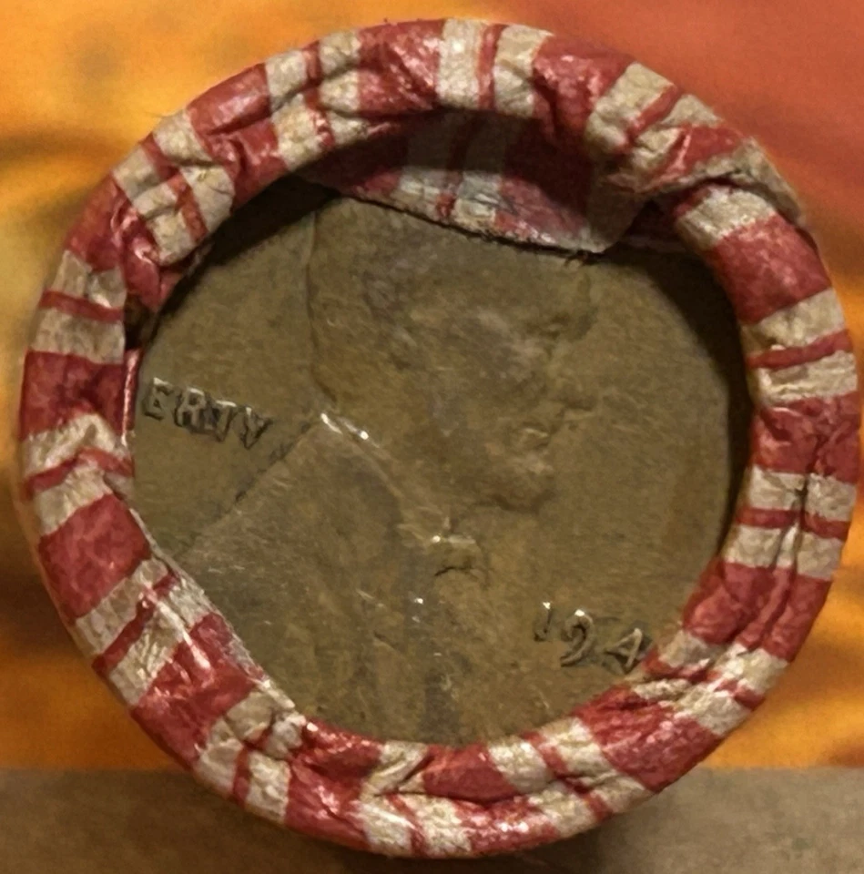 Unsearched Olde Estate Wheat Penny Roll 50 Vintage Cents-1946 Silver Dime End - Image 2 of 2