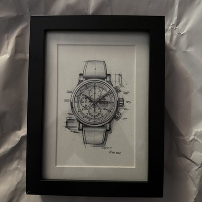 Detroit Watch Co M1-Woodward Chronograph 058/100 Ltd Edition Dial Print