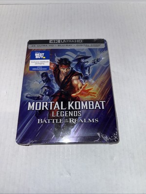 MORTAL KOMBAT LEGENDS: BATTLE OF THE REALMS + STEELBOOK +BLURAY  **READ