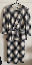 GUCCI plaid peplum dress in good condition Size S Approx