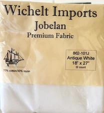 Wichelt Imports Jobelan Premium Fabric 32ct Cross Stitch 18 x 27 “Antique White”