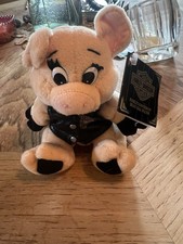 Vintage Harley Davidson Rachet Hog Pig Bean Bag Plush Figure Doll 1997