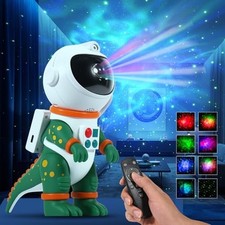 LOVME Galaxy Star Projection Night Light, Dinosaur Astronaut Space Projector ...