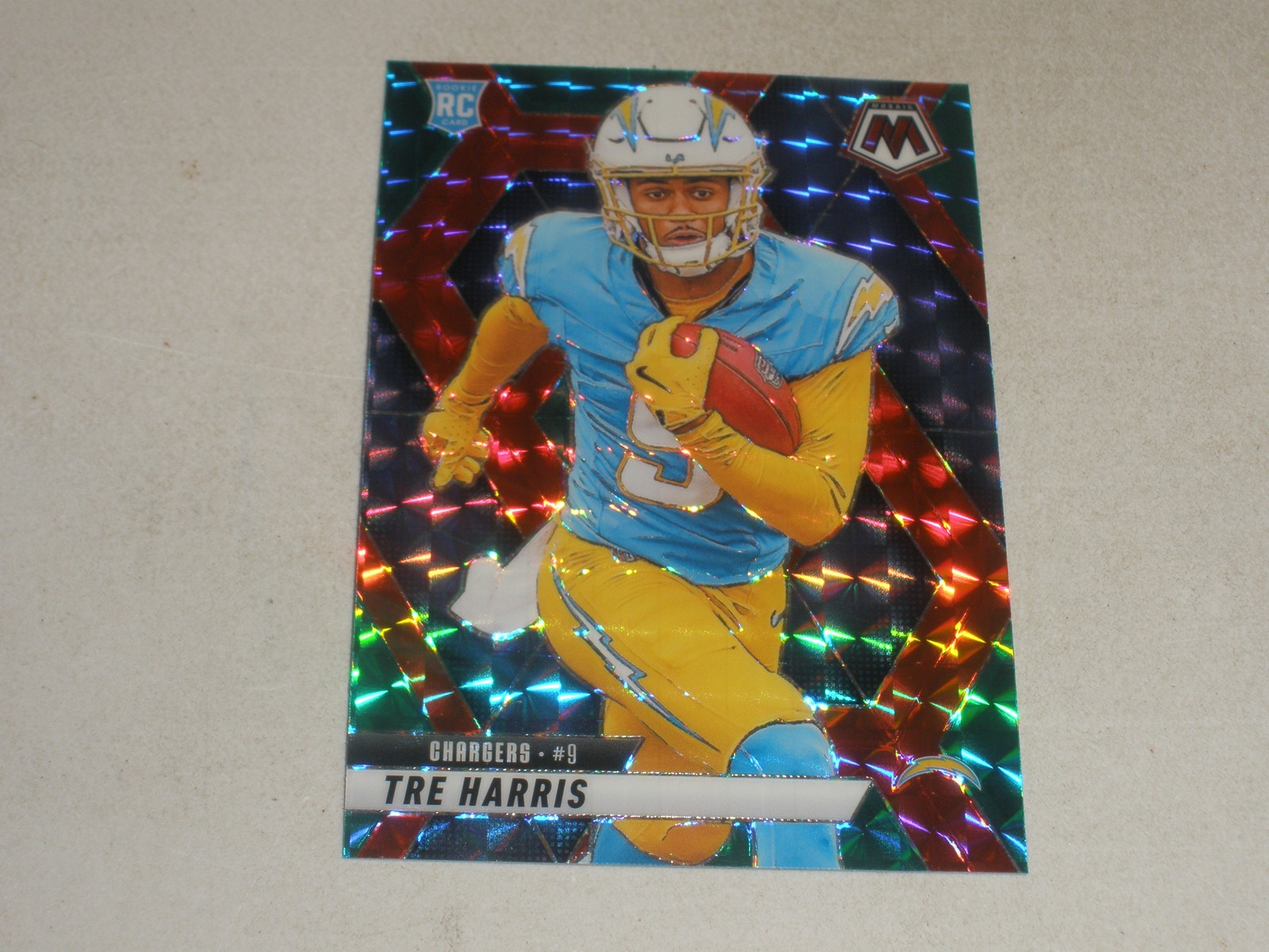 2025 Panini Mosaic Choice Red Green Prizm #326 Tre Harris Rookie RC