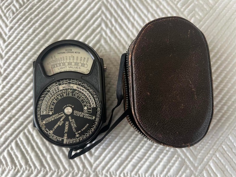 Weston Photronic Exposure Meter Model 617 w/ Leather Case