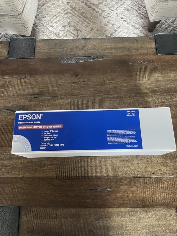 Epson Ultra Premium Luster Photo Paper for Inkjet - 13” Roll - Sealed Box