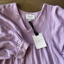 Abito nuovo con etichette Tuckernuck Pomander Place lavanda garza Millie tasche taglia large