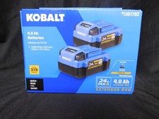 Kobalt 1361782 2ct 24V 4.0ah Lithium Ion Batteries NEW EB66 